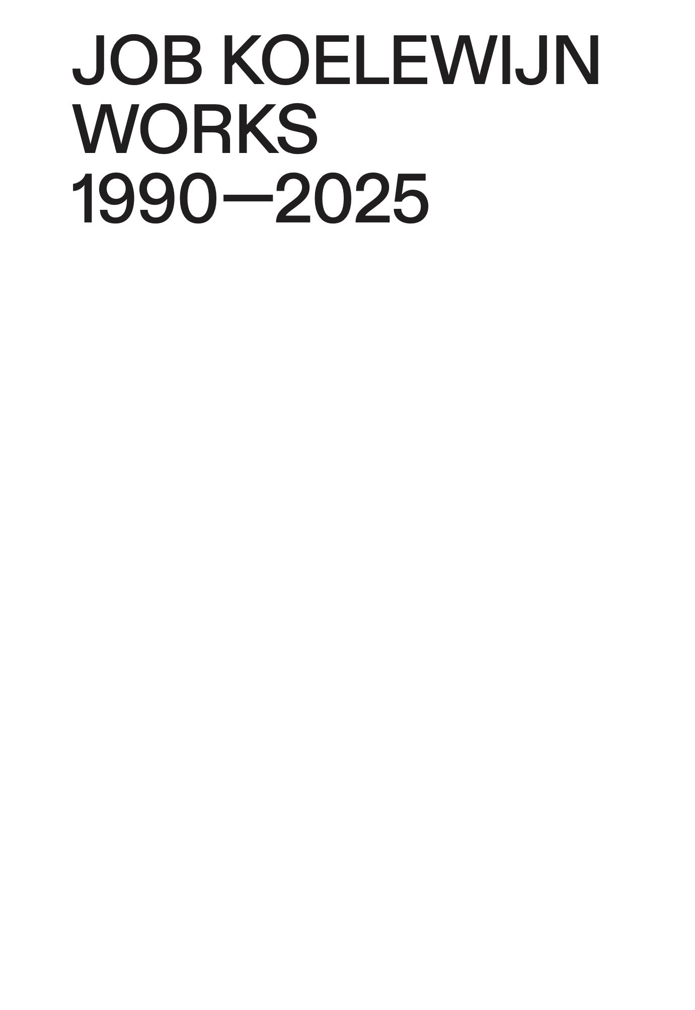 Works 1990–2025 (cover)